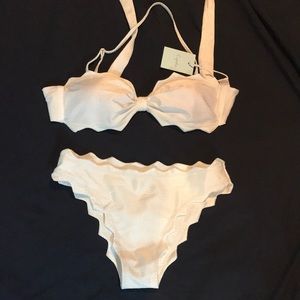 White bikini set